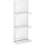 Beliani Wandregal 41 x 20 x 108 cm Silber