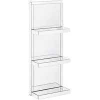 Beliani Wandregal 41 x 20 x 108 cm Silber