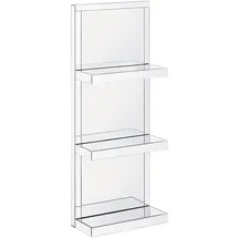 Beliani Wandregal 41 x 20 x 108 cm Silber