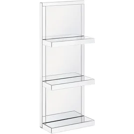 Beliani Wandregal 41 x 20 x 108 cm Silber