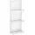 Beliani Wandregal 41 x 20 x 108 cm Silber