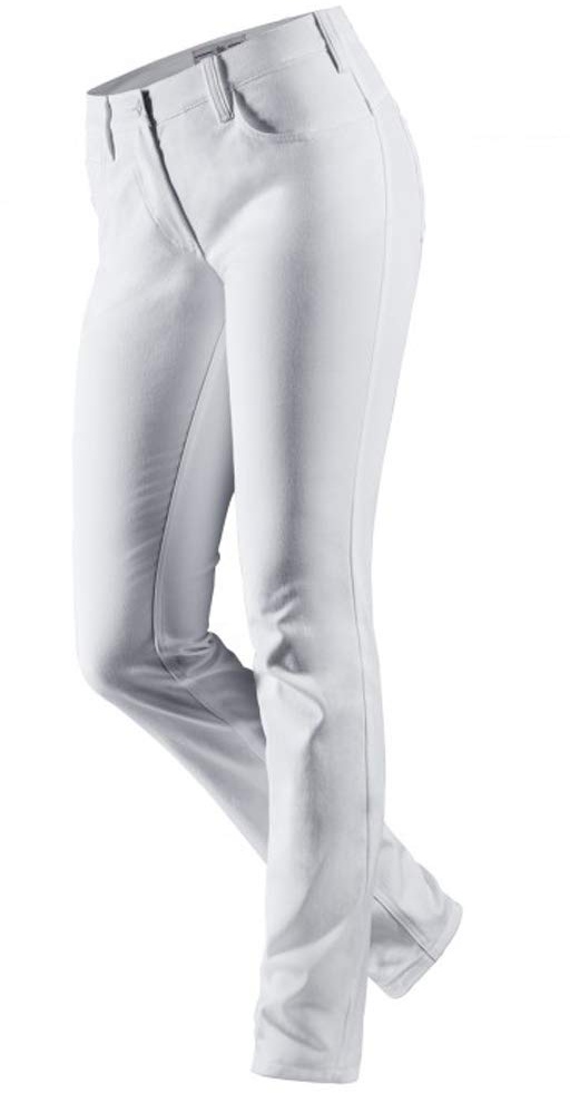 BP 1755-311-0021-26/32 Damen Slim-Fit Jeans - 65% Baumwolle, 30% Polyester, 5% Elastan - Komfort Stretch - Farbe Weiß - Größe 26/32