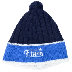 F2 Beanie Knit navy Mütze Snowboard Brand warm winter