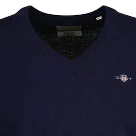 GANT Herren Extrafine Lambswool V-Neck, Pullover, Marine, 3XL