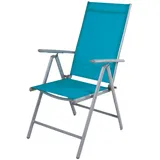 Mojawo Gartenstuhl 54 x 64 x 106 cm silbergrau/petrol