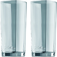 Jura 69001 Latte-macchiato-Gläser 2-er Set, circa 15 cm, Braun