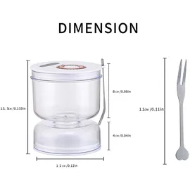 luqeeg Einmachglas 800 ml 3 St.
