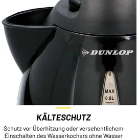 Dunlop Reisewasserkocher 24V 0,8 l Schwarz