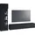 INOSIGN Wohnwand »Kenia, Vitrine Türanschlag links/rechts wechselbar« Komplett-Set, 2 Stk. tlg., schwarz