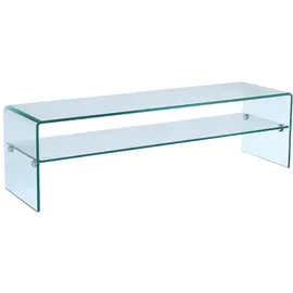 vente-unique Vente-Unique-TV-Möbel mit 1 Ablage - Glas - STILEOS