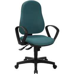 Topstar Stuhl »Support SY« - 60x80x38cm - petrol - Polyester / Kunststoff / Holz