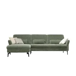 Kollektion Kraft Ecksofa Cord DANTE ¦ grün ¦ Maße (cm): B: 280 H: 91 T: 179.0