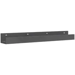 vidaXL Wandregale 2 Stk. Grau 80x12x9 cm Massivholz Kiefer