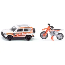 Siku 1114 Land Rover Defender mit KTM Motorrad