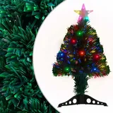 vidaXL Weihnachtsbaum mit Beleuchtung 64 cm grün