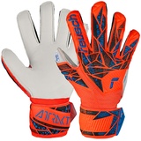 Reusch Attrakt Solid Finger Support Junior Torwarthandschuhe Jugend Unisex, 2210 Hyper Orng/Elec Blue, 6,5