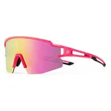 ROCKBROS Kinder Fahrradbrille polarisiert UV-Schutz Rosa