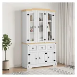 vidaXL Highboard 112 x 196 x 43 cm Weiß