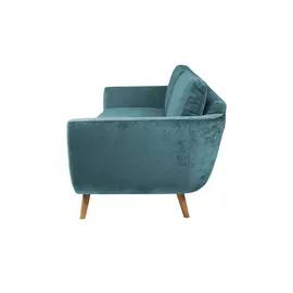 Soho Couch Samt 3-Sitzer Türkis/Petrol