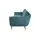 Soho Couch Samt 3-Sitzer Türkis/Petrol