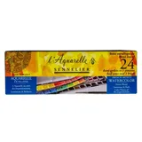Sennelier Aquarellfarbe Set 24 halbe Näpfchen beige