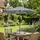 Outsunny Balkonschirm 295 x 295 cm Grau