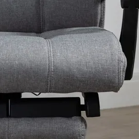Vinsetto Bürostuhl mit Massagefunktion, Ergonomisch Schreibtischstuhl mit Liegefunktion, Lendenheizung, Höhenverstellbar Computerstuhl mit Kopfstütze,