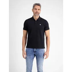 Basic Herren Poloshirt in klassischer Passform und Piquéqualität - Black - XXL