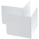 Alco Buchstütze Metall 125x140x140mm weiß