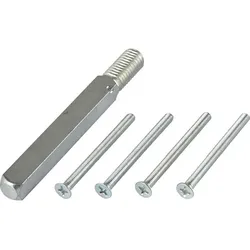 GRUNDMANN GEOS Stift- und Schraubenset feuerhemmend für Variante D6K - VK-Stift: 9 mm/ TS: 42-47mm / für FH-Wechselgarnituren