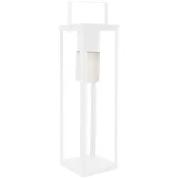 Outdoor-Lampe Cube Weiß, 75 cm