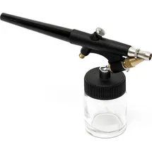 Wiltec Airbrush Pistole Typ 138 Schwarz/Silber