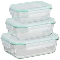 Chefware 3er-Set: Vorratsdosen in Transparent