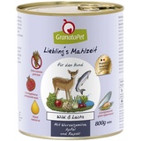 GranataPet 6 x 800g Wild & Lachs Granatapet Hundefutter nass