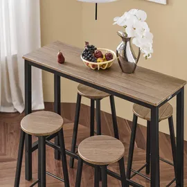 SoBuy Bartisch 120 x 40 x 100 cm Schwarz