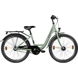 Zündapp C400 24 Zoll Fahrrad ab 130-145 cm 3 Gang Tiefeinsteiger grün