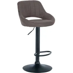 CLP Barhocker Milet Stoff dunkelgrau/schwarz