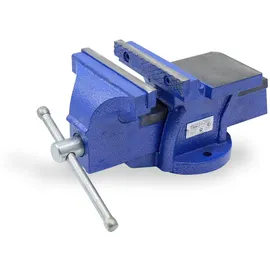 CCLIFE Feststehend Schraubstock 100/125/150 mm für Werkbank Werkbankschraubstock Parallelschraubstock, Modell:125mm