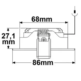 Fiai IsoLED Slim68 6W rund weiß Aluminium