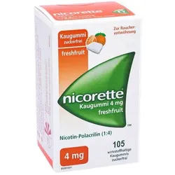 Nicorette 4 mg freshfruit Kaugummi