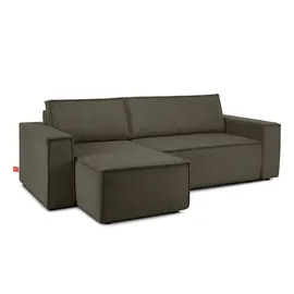 Konsimo Ecksofa Napi ¦ braun ¦ Maße (cm): B: 262 H: 89