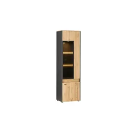 Möbel Kraft Vitrine Light Line 10 56 x 40 x 196 cm Holzfarben