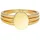Elli Ring 925 Sterling Silber Siegelring in gold, | Gr.: 52