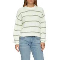 QS Strickpullover - creme|grün - XXL