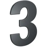 BASI 7300-1003 HN 150-3 Hausnummer 3 Stahl Anthrazit Haus Nummer Drei