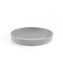 Ecopots Amsterdam Ø 15 x 2,5 cm Weißgrau