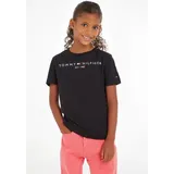 Tommy Hilfiger Kids Tommy Hilfiger T-Shirt ESSENTIAL TEE für Jungen und Mädchen schwarz 164 (14J)