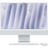 APPLE iMac Z1K1 59,62cm 23,5Zoll Standardglas M4 10C CPU/10C GPU/16C N.E. 32GB 1TB SSD Gbit Eth MM MaKey TID DE Silber (Z1K1-MCR24D/A-07HT9L)