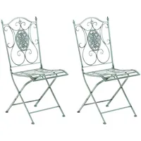 TPFGarden Stühle, Grün, Metall, 42x91.5x49 cm, Gartenmöbel, Gartenstühle, Gartenstühle