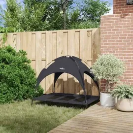 vidaXL Hundekorb erhöhtes Modell XL 100 x 80 cm schwarz